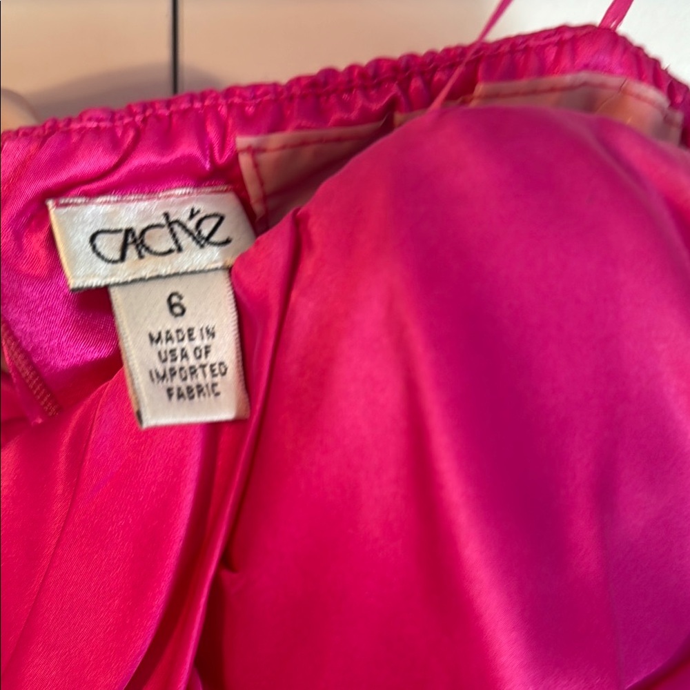 Cache Pink Ruched Spaghetti Strap Dress - Picture 2 of 3